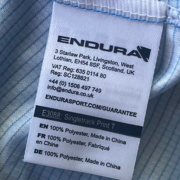 ENDURA Blue & Red cycling jersey | XLarge - Picture 4 of 11